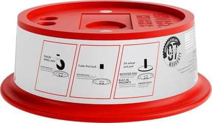 4 Inch Jack Block with Magnets 30000 lb Capacity Fits up to 9 Inch Round Jack Pad RV Camper Leveling (4" Jack Block)