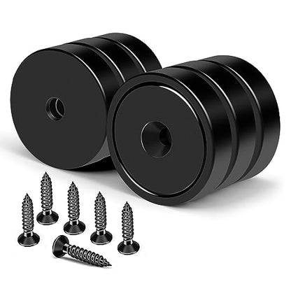 Strong Magnets with Holes 110LB+ Strong Neodymium Magnet Black
