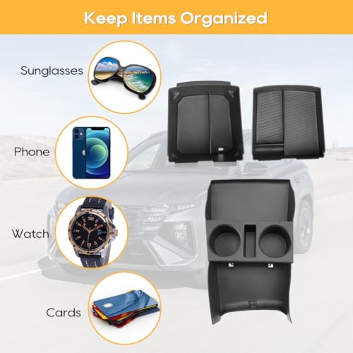 for Hyundai Tucson Electronic Shift Models Center Console Organizer (2025 2026 Hyundai Tucson Electronic Shift 3PCS)