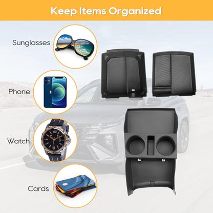 for Hyundai Tucson Electronic Shift Models Center Console Organizer (2025 2026 Hyundai Tucson Electronic Shift 3PCS)
