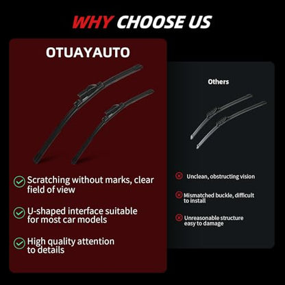 Windshield Wiper Blades Replacement for Mazda CX (24"+18"+14"(Top Lock))