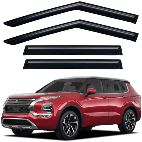 Window Visors Rain Guards for 2022 2023 2024 2025 2026 Mitsubishi Outlander (2022-2026 Mitsubishi Outlander)