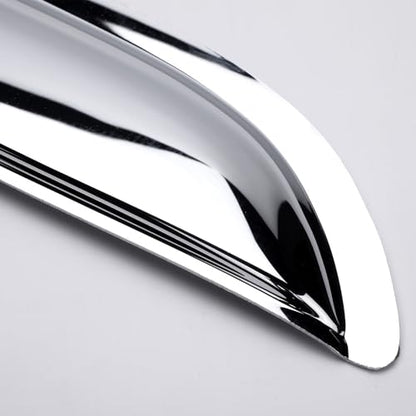 Window Visors Rain Guards for 2009 (2009-2014 Ford F150 SuperCrew Cab(Chrome))