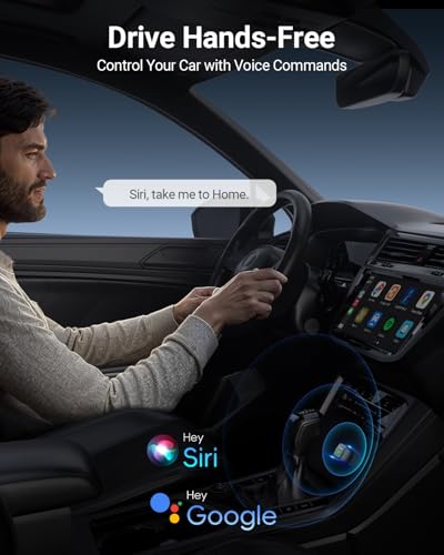 Mini Wireless CarPlay Adapter for Carplay and Android Auto 2 (Gray)