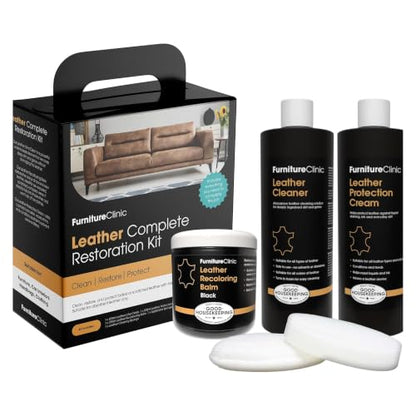 Leather Complete Restoration Kit (Black / Complete Kit)