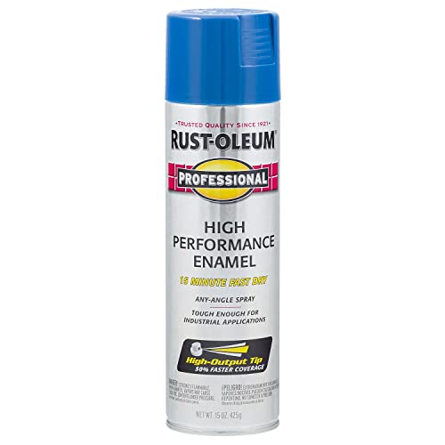 Professional High Performance Gloss Safety Blue Spray Paint (Gloss Safety Blue / 15 Ounce (Pack of 1))