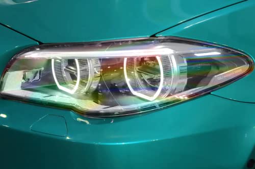 Extra Wide Headlight Taillight Vinyl Tint Wrap (15.9" x 60" / Laser Clear Holographic)