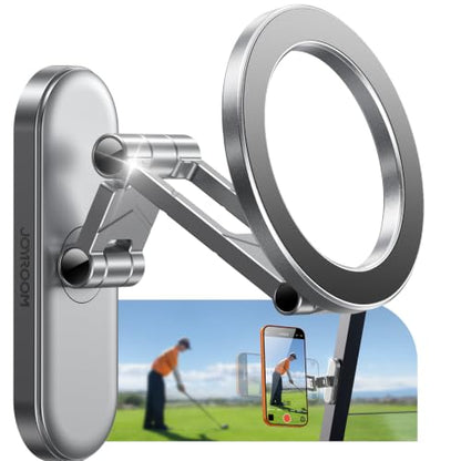 Upgraded Magnetic Golf Cart Phone Holder (Silver)