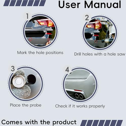 Parking Sensor Kit LCD (Silver)