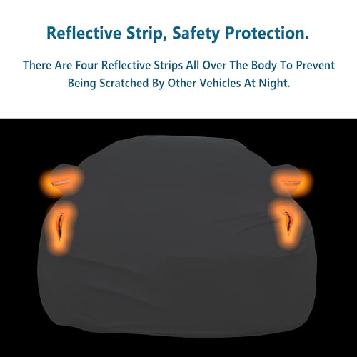 Waterproof Car Cover All Weather Snowproof UV Protection Windproof Outdoor Full Truck Cover (Xxl Fit Truck Length(242- 250 Inch) / All silvery)