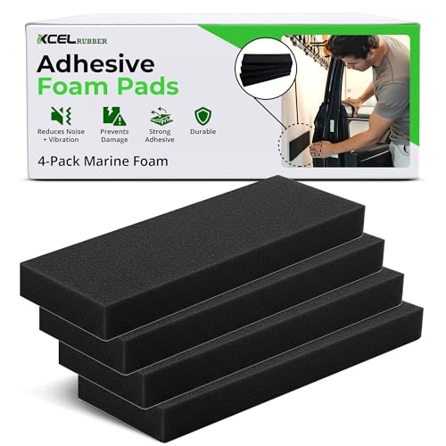 4 Pack 12" x 4" x 1 (12" x 4" x 1/2" / Black)
