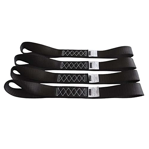 Soft Loop Tie Down Straps (Black)