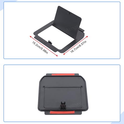 Car Armrest Hidden Storage Box Compatible with Toyota Land Cruiser 250 Prado J250 LC250 2024 2025 Car Center Console Handrail Privacy Storage Box Organizer Tray ABS Insert Pallet Manager Accessories (Black(B))