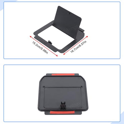 Car Armrest Hidden Storage Box Compatible with Toyota Land Cruiser 250 Prado J250 LC250 2024 2025 Car Center Console Handrail Privacy Storage Box Organizer Tray ABS Insert Pallet Manager Accessories (Black(B))