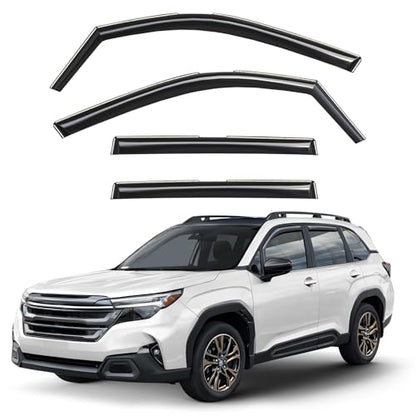 Window Deflectors Smoke Tinted in (For Forester 25-26)
