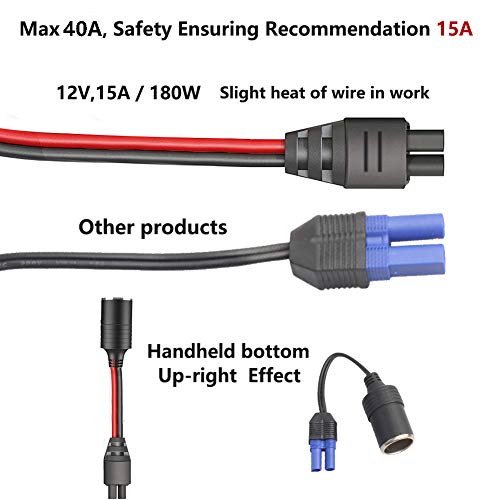 EC5 Cigarette Lighter Socket 12V DC Adaptor JumpStarter Car Charger EC