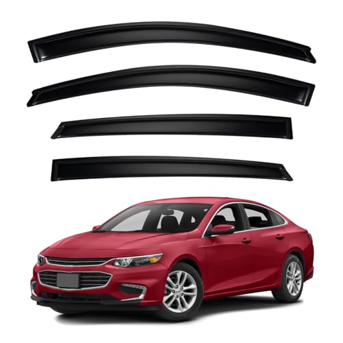 4pcs Window Visors Rain Guards for 2016 (2016-2024 Malibu)