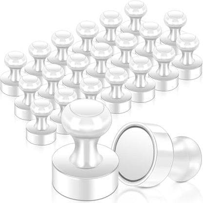 22 Pack Fridge Magnets Strong for Whiteboard (White_22p)