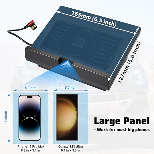 Car Wireless Charger Pad for Ford F150 2018