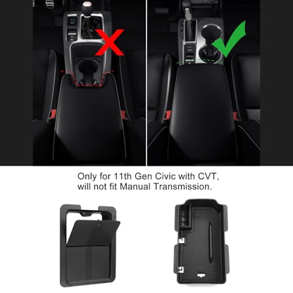3PCS Car Interior Organizers for Honda Civic 2022 (Center, Armrest, Hidden Box)