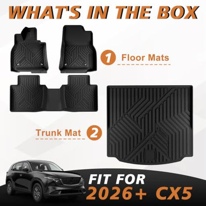 Floor Mats & Trunk Mat for 2026+ Mazda CX (CX-5 | 2026+)