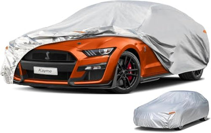 Coupe Car Cover See Vehicle Size Chart for Accurate Fit (Aluminum-Silver / 1 C4 Fit Coupe/Cabrio-Length (186" To 195"))