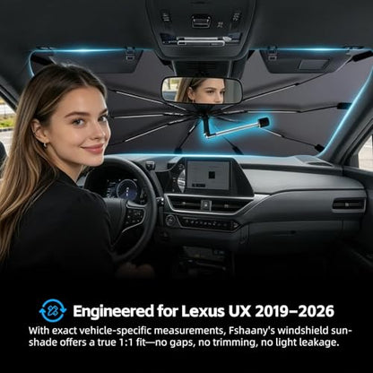 Windshield Sun Shade Umbrella for Lexus UX 2019 (For Lexus UX 2019–2026)