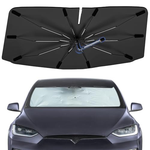 Windshield Sun Shade Umbrella for Tesla Model X 2016 (for Tesla Model X 2016-2026)