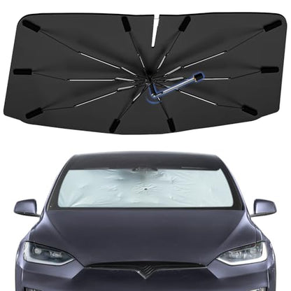 Windshield Sun Shade Umbrella for Tesla Model X 2016 (for Tesla Model X 2016-2026)