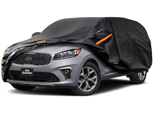 7 Layers Waterproof SUV Car Cover for Kia Sorento 2012 (PE-Black / Custom Fit Kia Sorento)