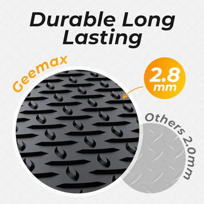 7.8 x 22 FT Garage Floor Mat (7.8 x 22 FT / Black)