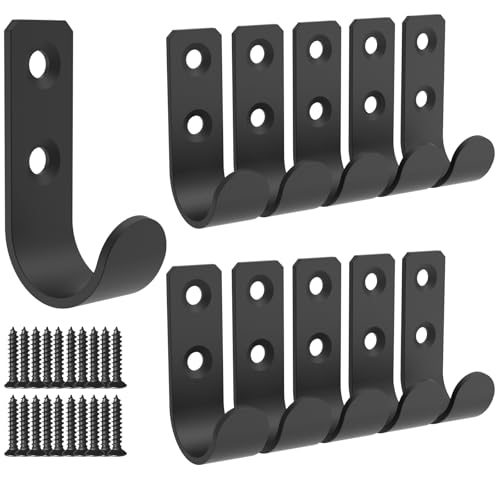 Hooks for Hanging Stainless Steel Heavy Duty Coat Hook Wall Hooks Robe Hanger Hooks Hanging Hat Key Holder for Towel and Bags Indoor Outdoor (1.8x1 / U-type)