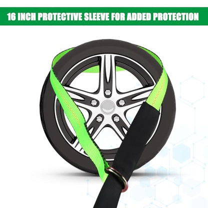 Lasso Tow Truck Straps with D Ring (2" X 10 ft)