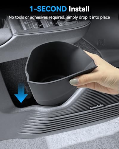 2026 Outback Door Trash Can for 2026 Subaru Outback Driver Side Door Pocket Garbage Bin Car Trash Organizer Center Console 2026 Outback Accessories Silent & Waterproof