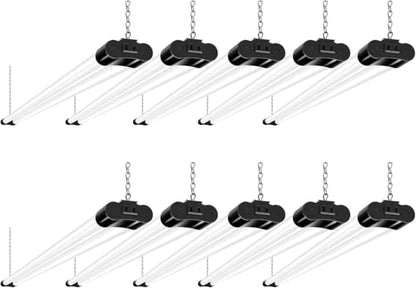 4FT Linkable LED Utility Light Fixture (Black / 4FT-42W)