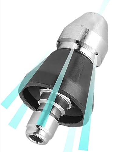Pressure Washer Sewer Jetter Nozzle with Stainless Steel (back1)