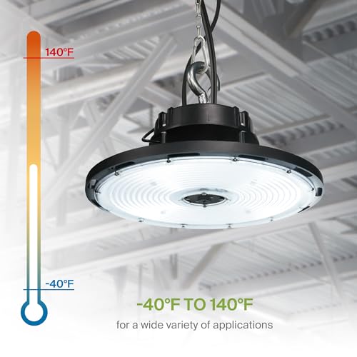 500W LED High Bay UFO Lighting (Black)
