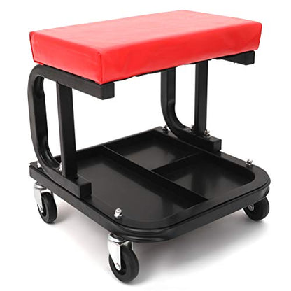 Rolling Creeper Seat with Cushioned Seat