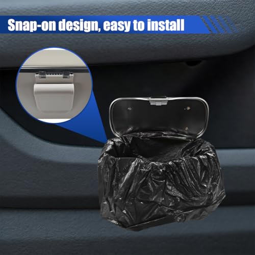 Car Trash Can with Lid (Gray)