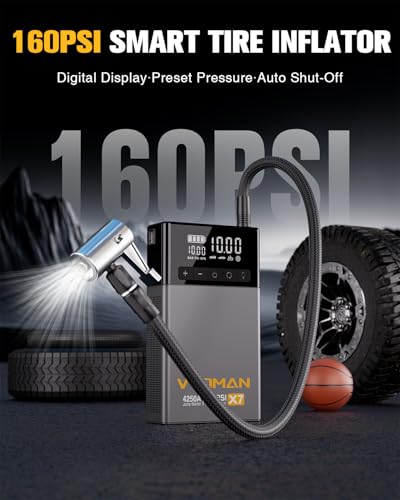 X7 4250A Jump Starter with 160PSI Air Compressor (Gray)