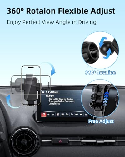 Car Phone Mount for Mazda CX (MX-5 Miata 2016-2023 /CX-3 2016-2021/3 2014-2016 / Auto Lock)