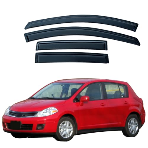 Outside Rain Guards Compatible with Nissan Versa Hatch Sedan 07 (for Versa Sedan Hatchback 2007-2011)