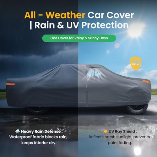 Truck Cover with Camper Shell Topper (Truck with Shell / Truck with Shell(Length-228 to 242 inch))