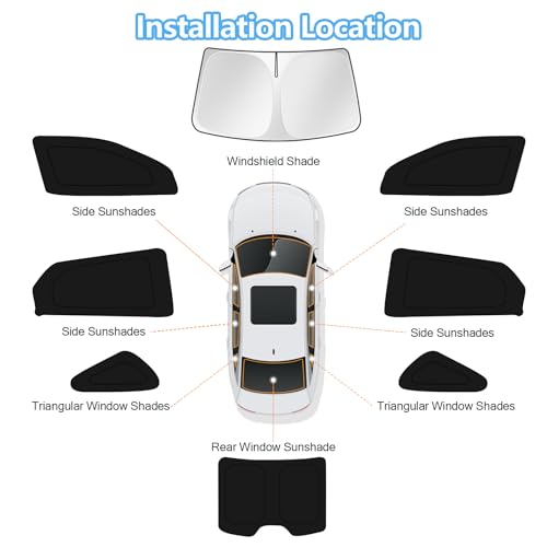 Car Window Shades for Toyota Avalon 2013 (FOR | Avalon 2013-2018 (8pcs))