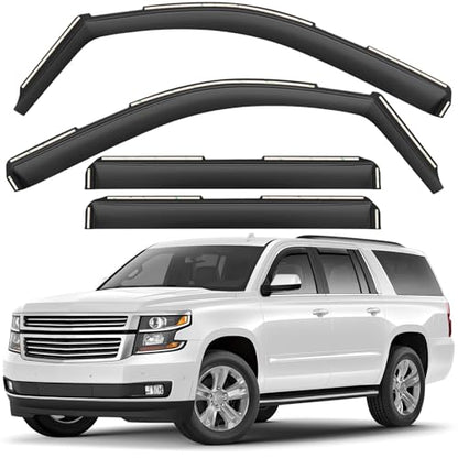 Window Deflectors Smoke Tinted In (For Suburban 15-20)
