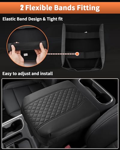 Center Console Cover for Chevy Silverado (For Chevy Silverado & GMC Sierra 1500 2019-2025)