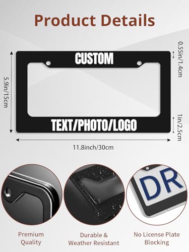 Custom License Plate Frame (2 Holes)