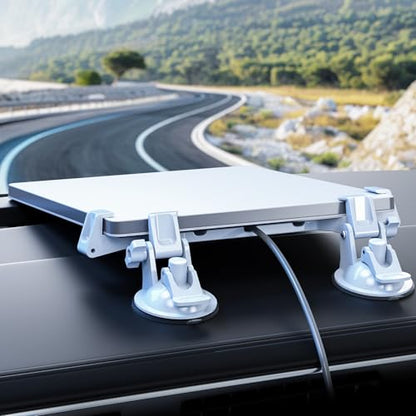 for Starlink Mini Suction Cup Mount for Dashboard & Windshield Ensures Stable Satellite Signal (Finger Pull)