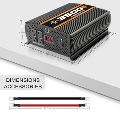 3500 Watt Power Inverter for Vehicles car Truck RV Solar (M-3500)