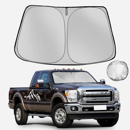Windshield Sun Shade for 2017 (for 2017-2022 Ford F250 F350 F450 F550 Super Duty)